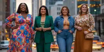 The 2026 Guide to Plus-Size Fashion: 6 Styling Tips for Confidence and Comfort Diverse plus-size models in stylish 2026 fashion, exuding confidence in urban setting.