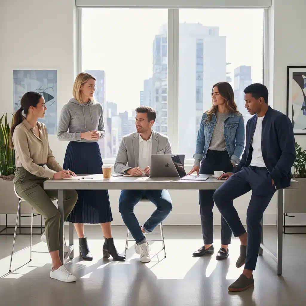 Blending athleisure and smart casual in professional settings