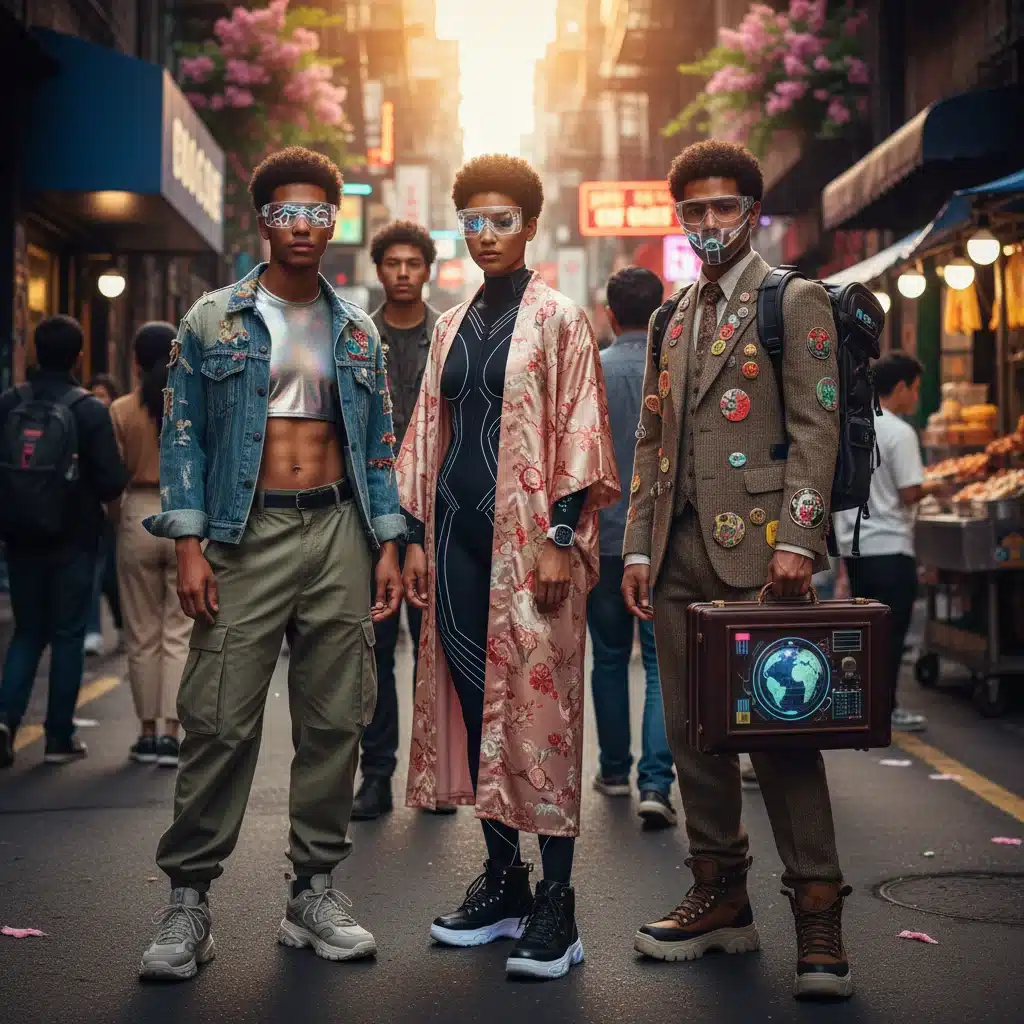 Diverse street style showcasing personalized and culturally influenced fashion for Fall 2026.