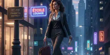 Woman transitioning from day work attire to evening elegant outfit, 2026 fashion