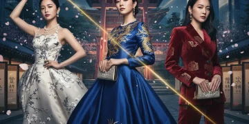 Three dorama actresses exuding elegance in high fashion, representing global style influence.
