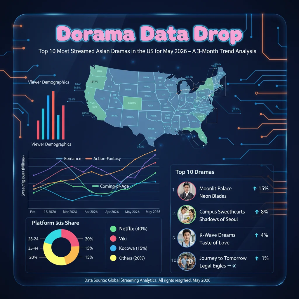 Dorama Data Drop: Top 10 Most Streamed Asian Dramas in the US for May 2026 – A 3-Month Trend Analysis