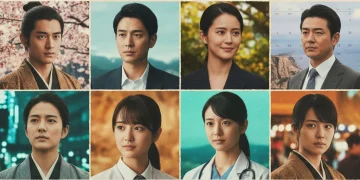 Diverse dorama characters reflecting on their journeys with a 2026 calendar overlay, symbolizing impactful series endings.