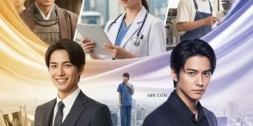 Three dorama actors transitioning from supporting to lead roles, showcasing their rise to stardom.