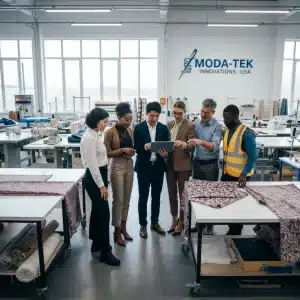 Emerging designers collaborating on cost-effective US manufacturing strategies