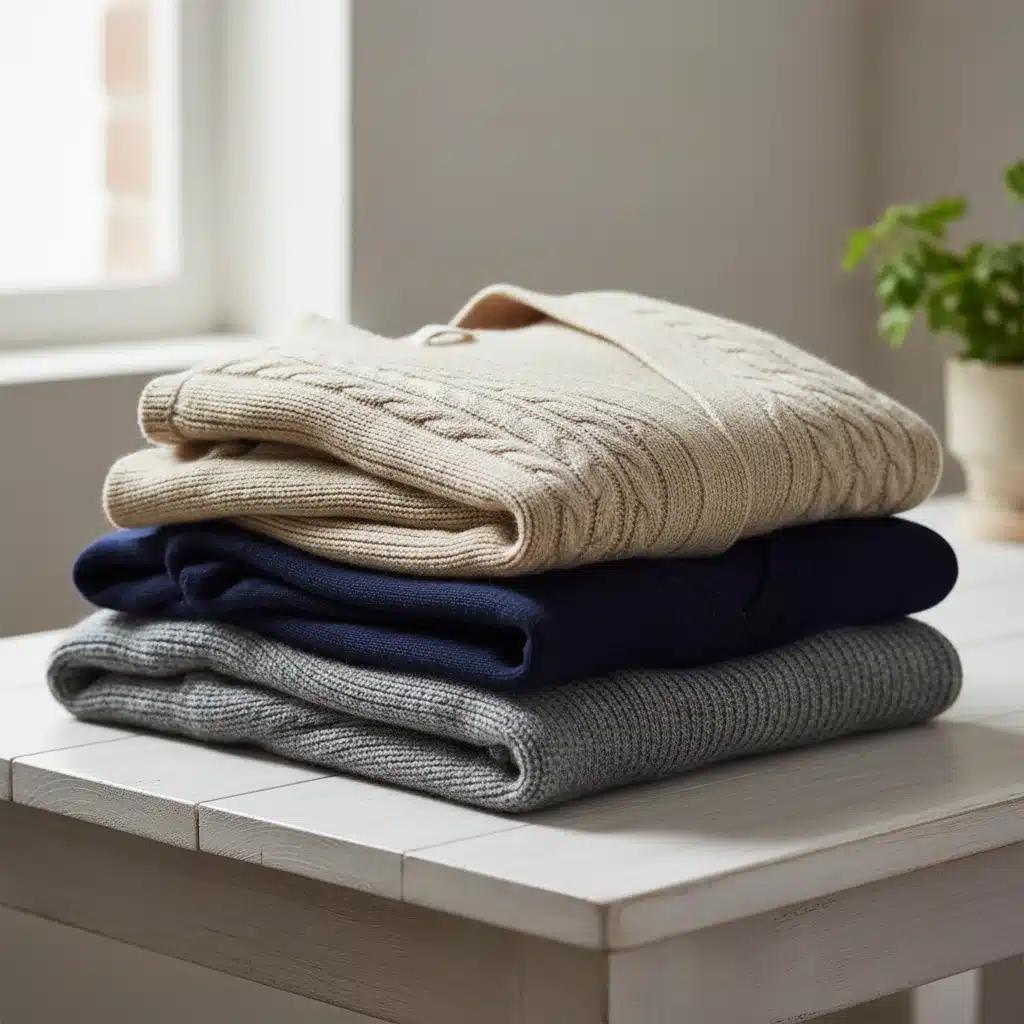 Assortment of essential men's knitwear for versatile layering