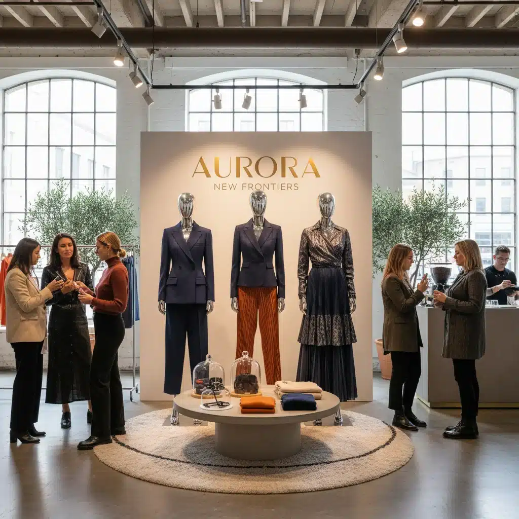 Successful fashion collection launch in a vibrant pop-up shop