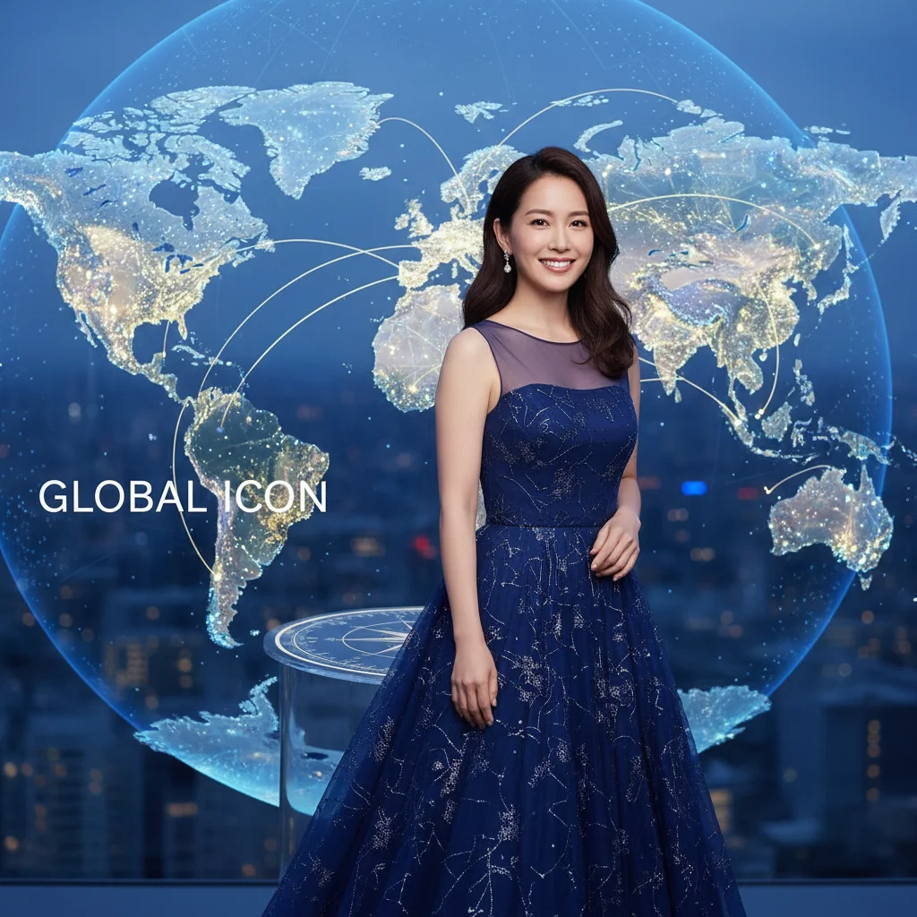Elegantly poised dorama actress embracing her global stardom