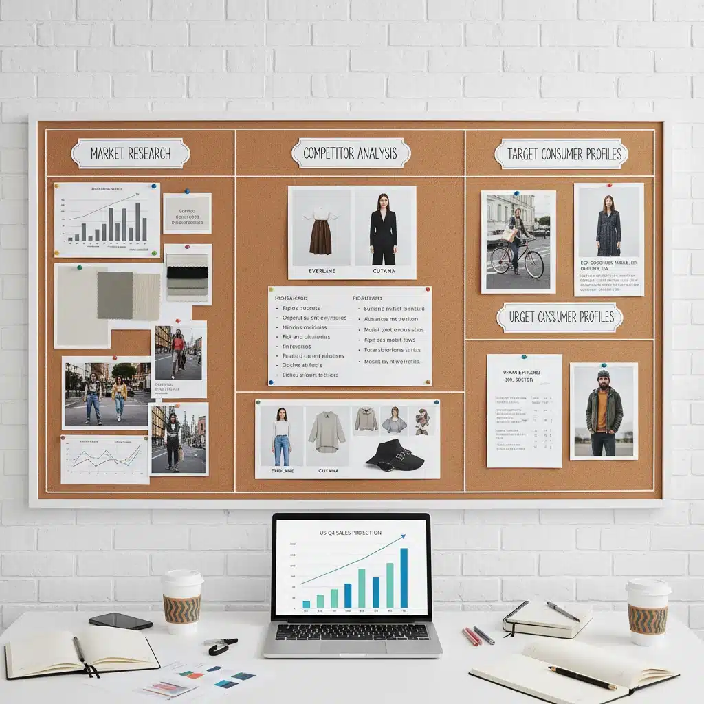 Market research and consumer profiling for US fashion market entry.