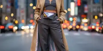 Reinventing Classic Pieces: 10 Fresh Outfit Ideas for Your 2026 Wardrobe Woman in reinvented classic trench coat with modern accessories