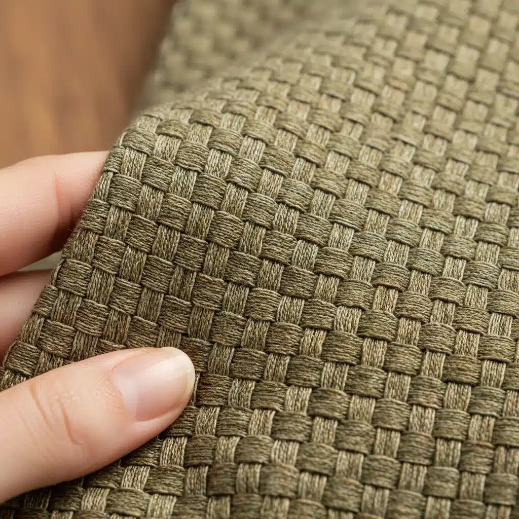 Close-up of sustainable athleisure fabric texture
