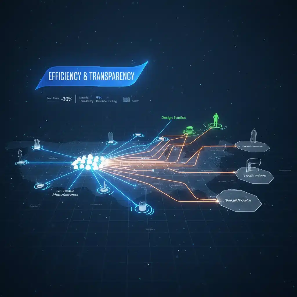 Digital representation of a transparent textile supply chain