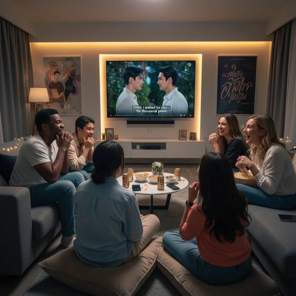 US viewers engaged with a Thai drama on a streaming platform