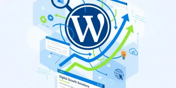 WordPress SEO optimization for higher rankings digital illustration
