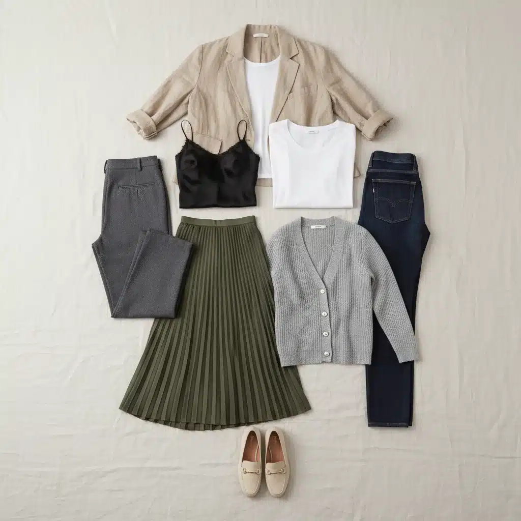 Eight essential clothing pieces for a capsule wardrobe challenge