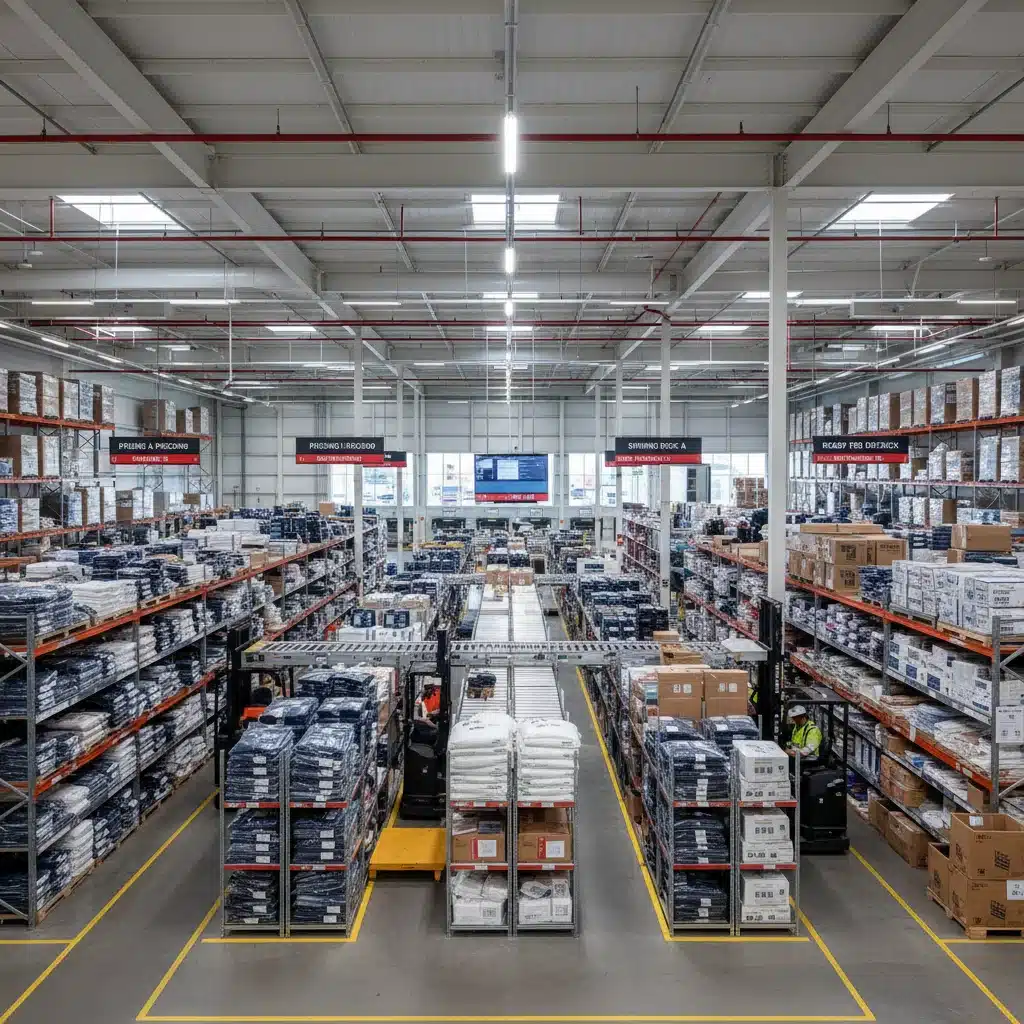 Efficient logistics and organized warehouse for US manufactured apparel